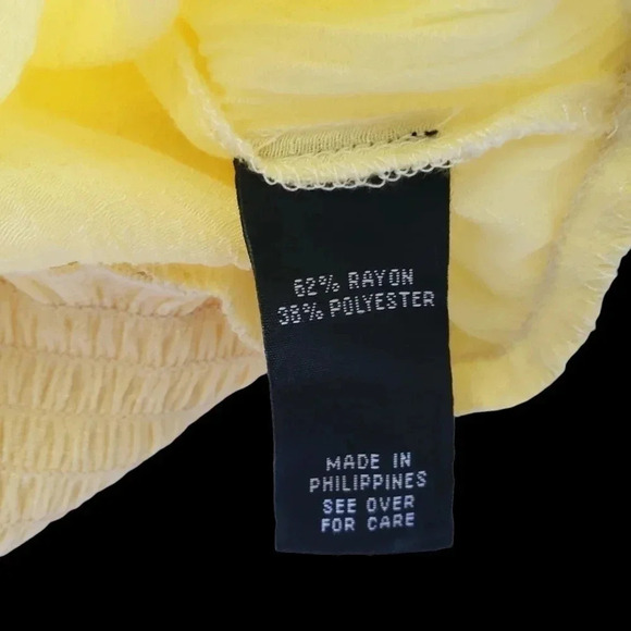 -IZ Byer women blouse size L yellow color - Picture 9 of 10